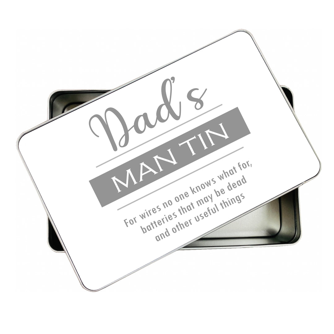 Dad’s Man Tin – Personalised Gift for Him