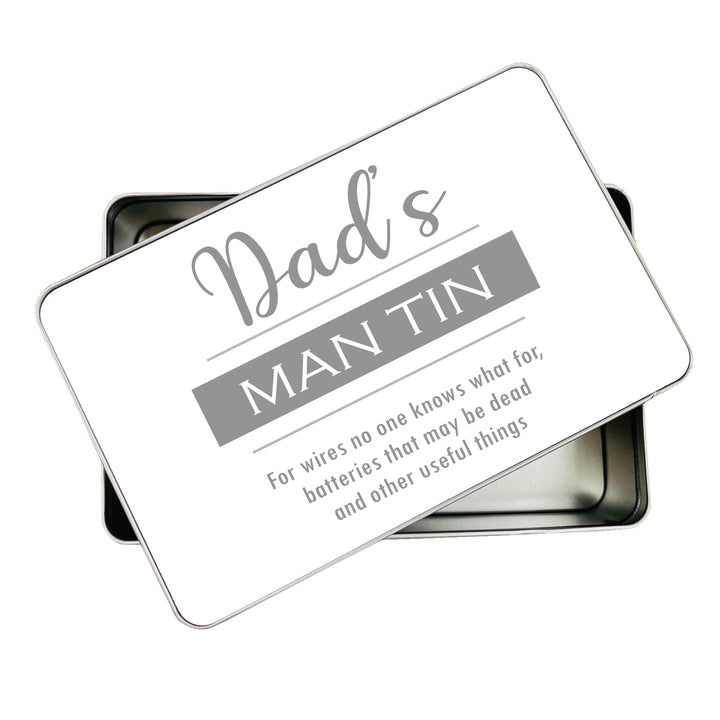 Dad’s Man Tin – Personalised Gift for Him