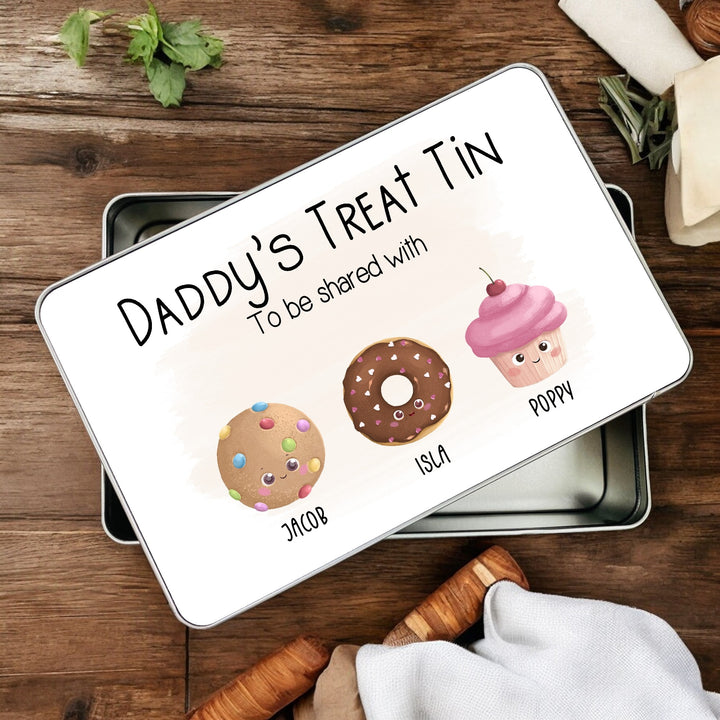 Dad’s Treat Tin – Personalised Gift for Him