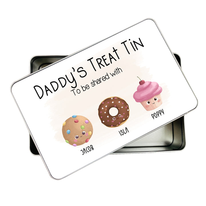 Dad’s Treat Tin – Personalised Gift for Him