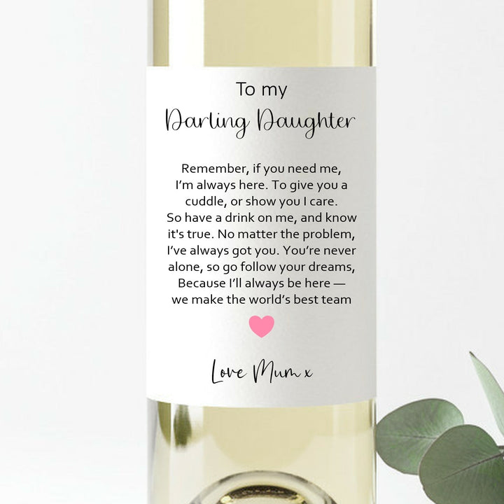 Personalised Daughter Bottle Sticker