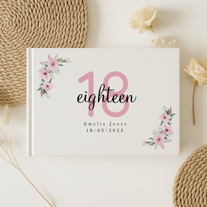 Personalised 18th Birthday Guest Book