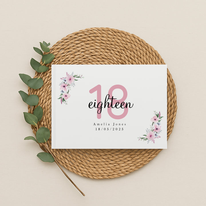 Personalised 18th Birthday Guest Book