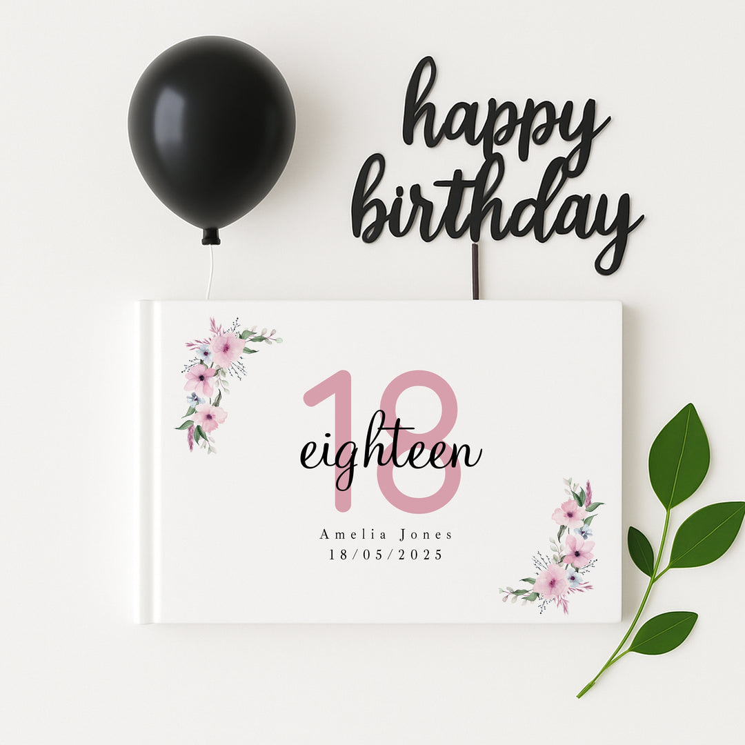 Personalised 18th Birthday Guest Book