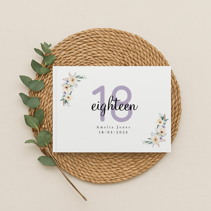 Personalised 18th Birthday Guest Book