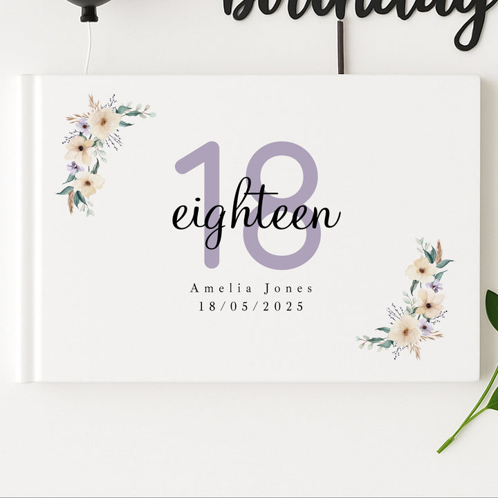 Personalised 18th Birthday Guest Book
