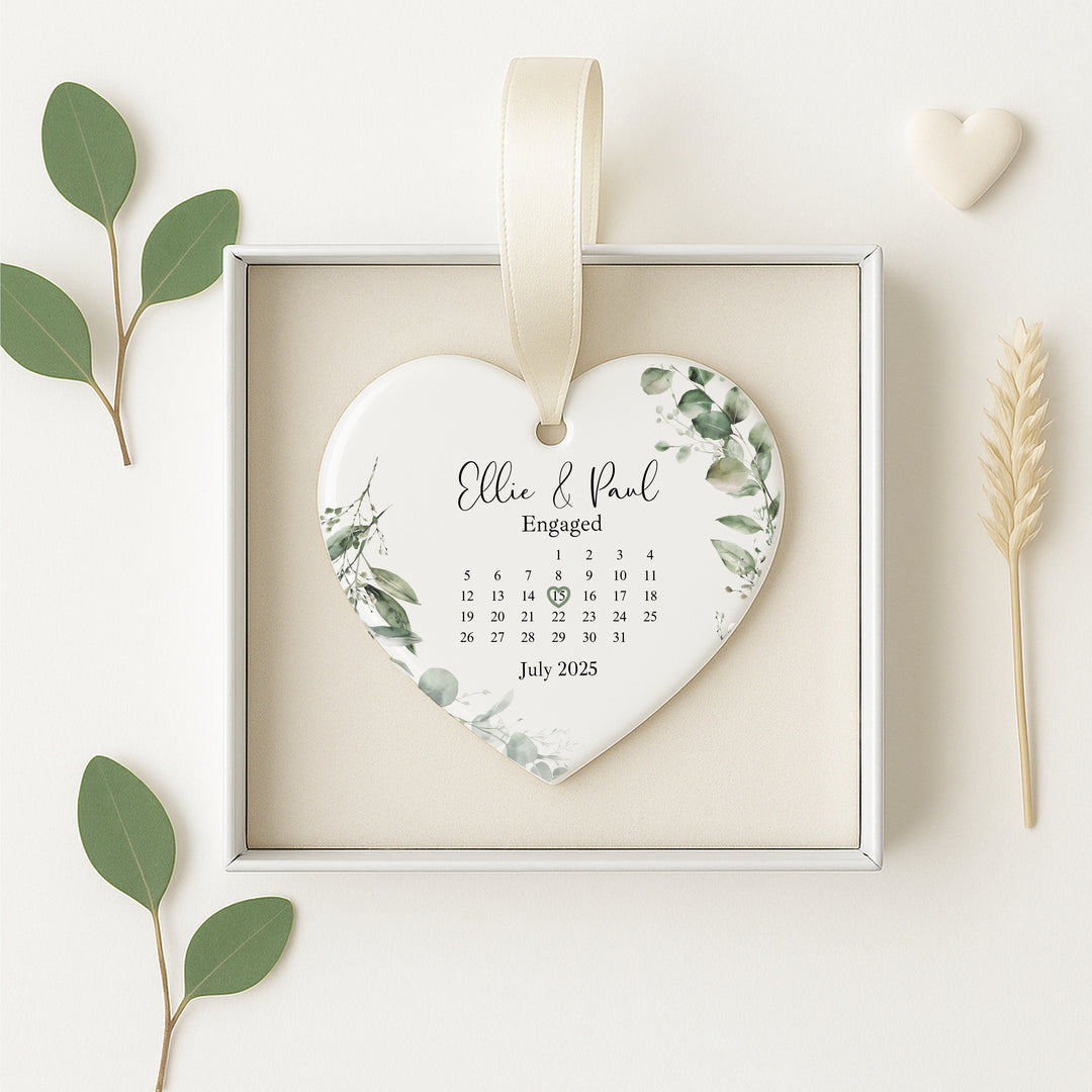 Personalised Engaged Keepsake Ornament