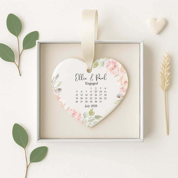 Personalised Engaged Keepsake Ornament