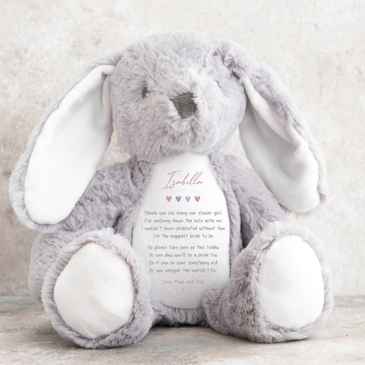 Personalised Flower Girl Teddy/Bunny