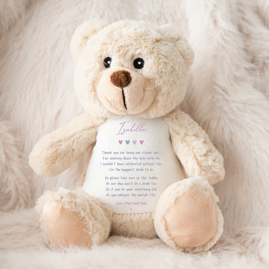 Personalised Flower Girl Teddy/Bunny