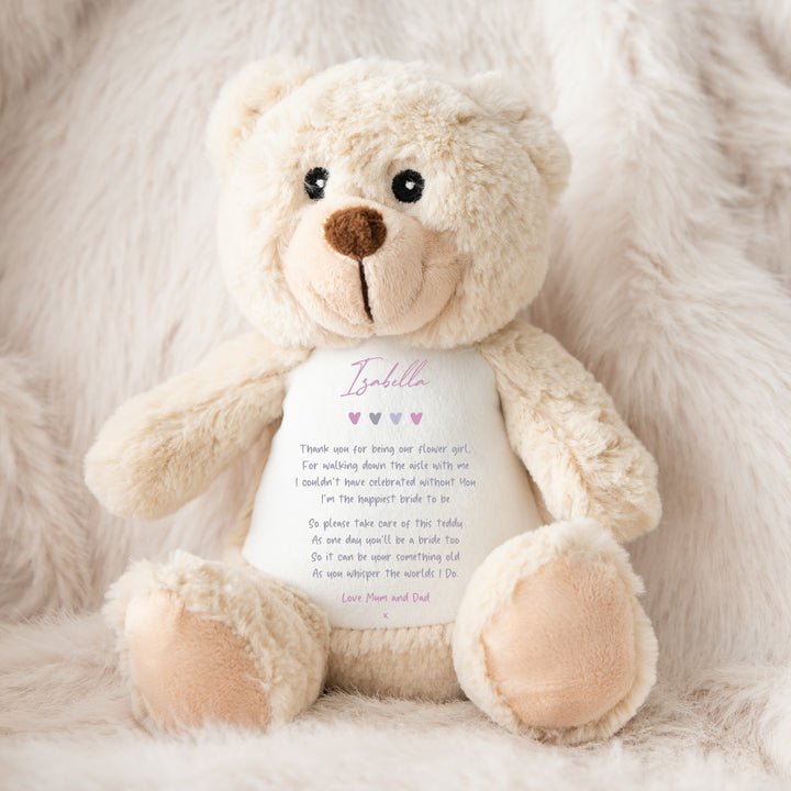 Personalised Flower Girl Teddy/Bunny