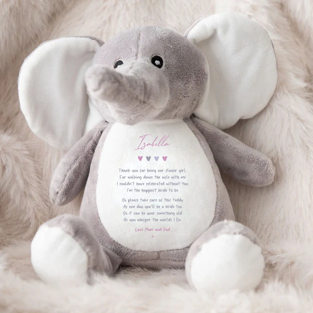 Personalised Flower Girl Teddy/Bunny
