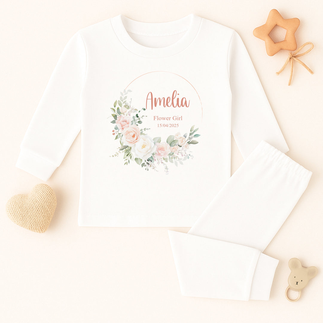 Personalised Flower Girl Pyjamas