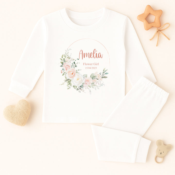 Personalised Flower Girl Pyjamas