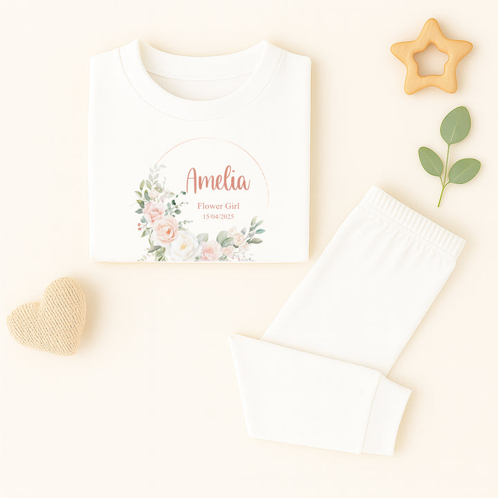 Personalised Flower Girl Pyjamas