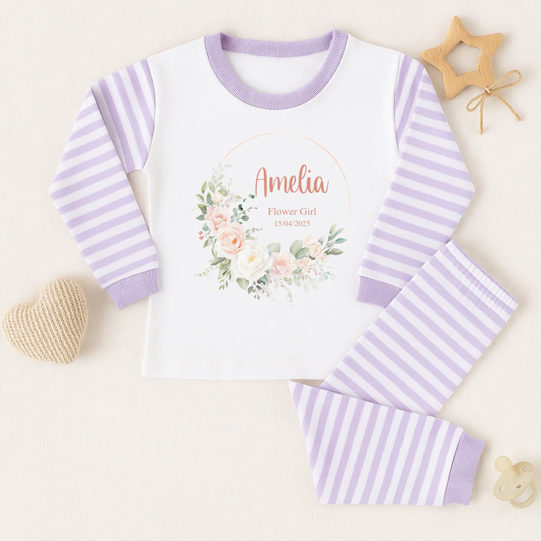 Personalised Flower Girl Pyjamas