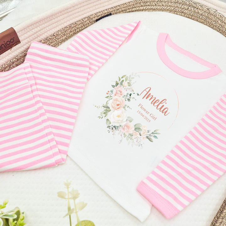 Personalised Flower Girl Pyjamas