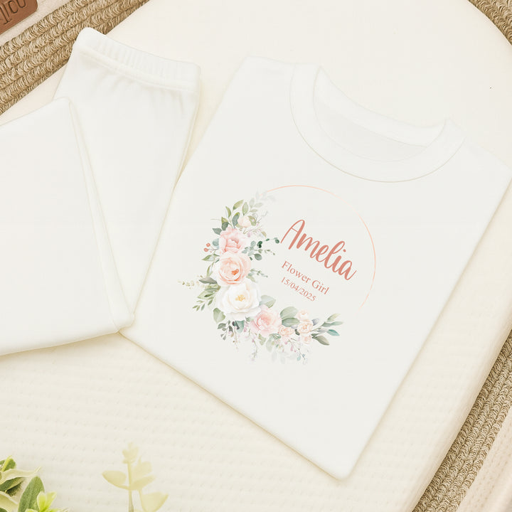 Personalised Flower Girl Pyjamas