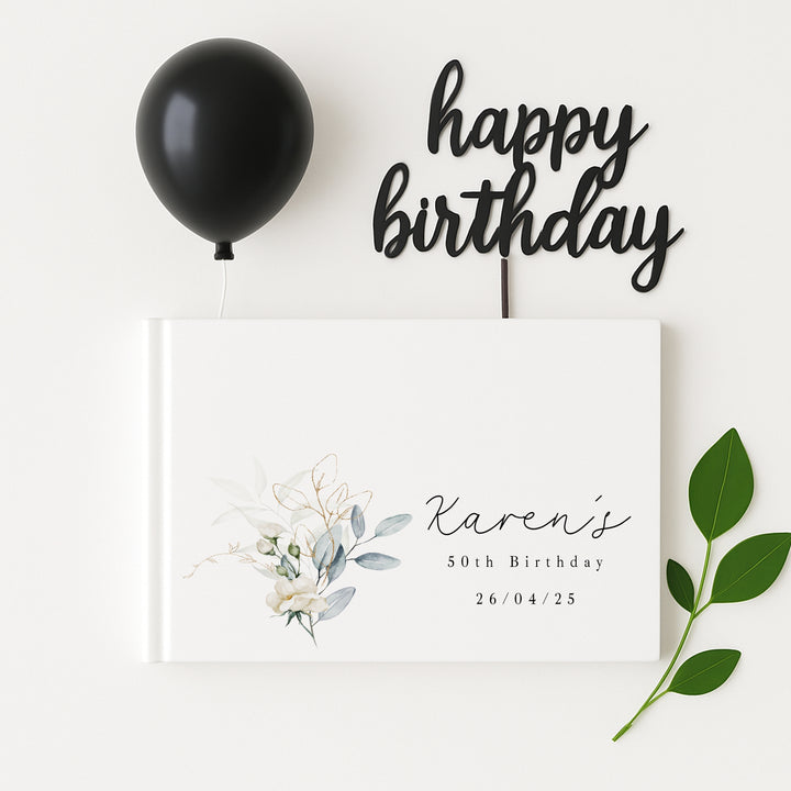 Personalised Birthday Any Age Guest Book