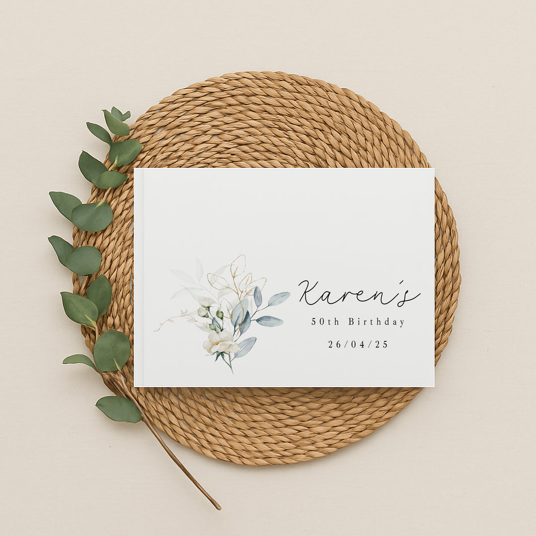 Personalised Birthday Any Age Guest Book