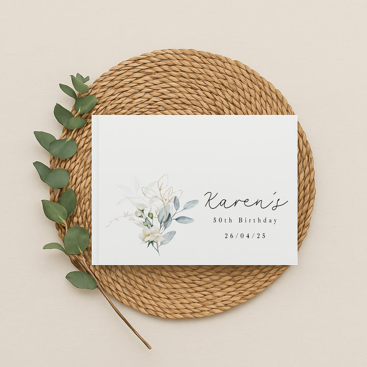 Personalised Birthday Any Age Guest Book