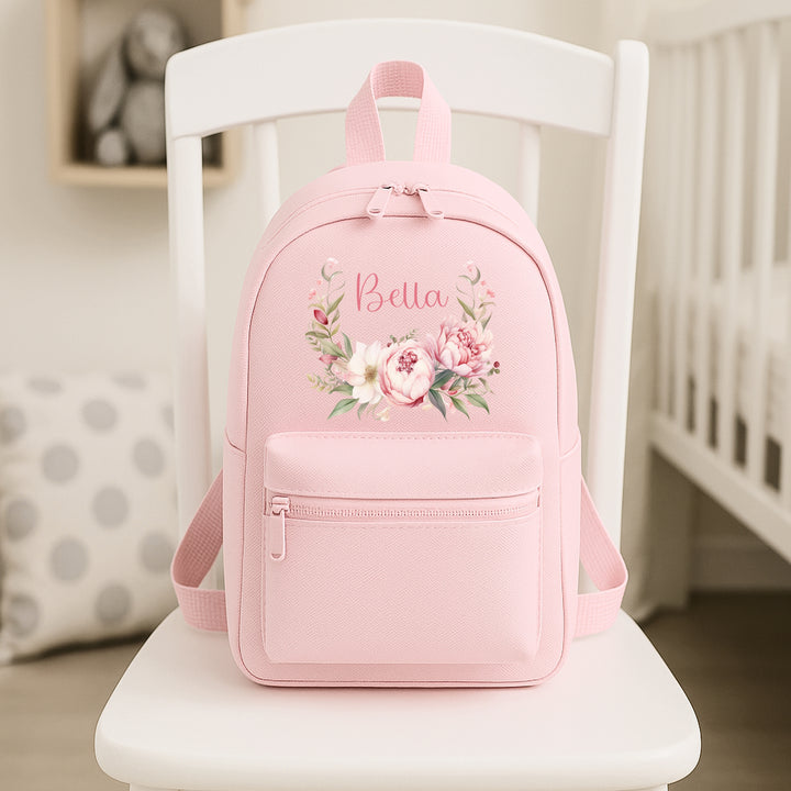 Personalised Toddler Floral Backpack
