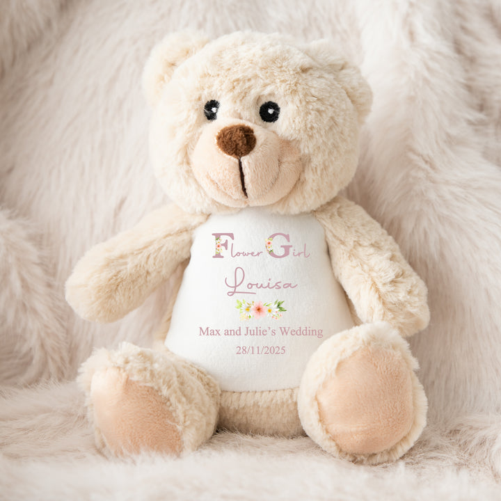 Personalised Flower Girl Teddy/Bunny