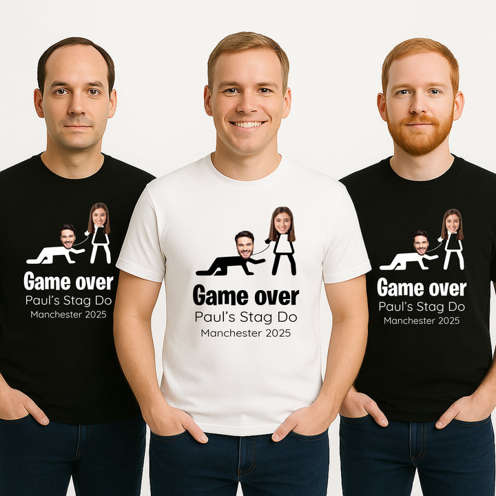 Personalised Team Groom Stag Do Photo T-Shirts
