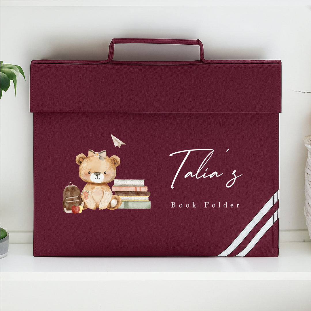 Personalised School Book Bag Folder