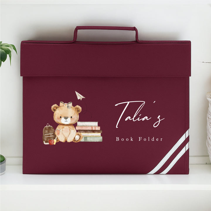 Personalised School Book Bag Folder
