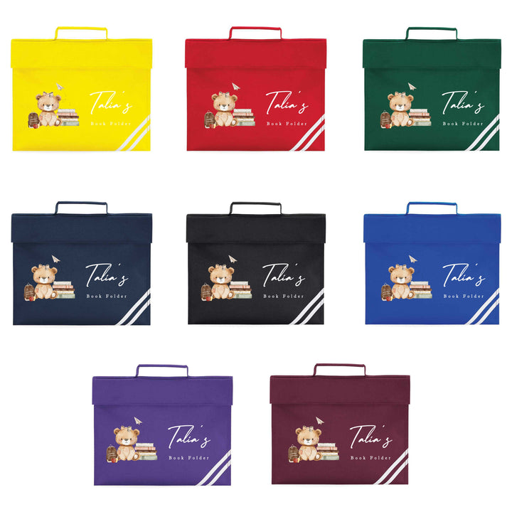 Personalised School Book Bag Folder