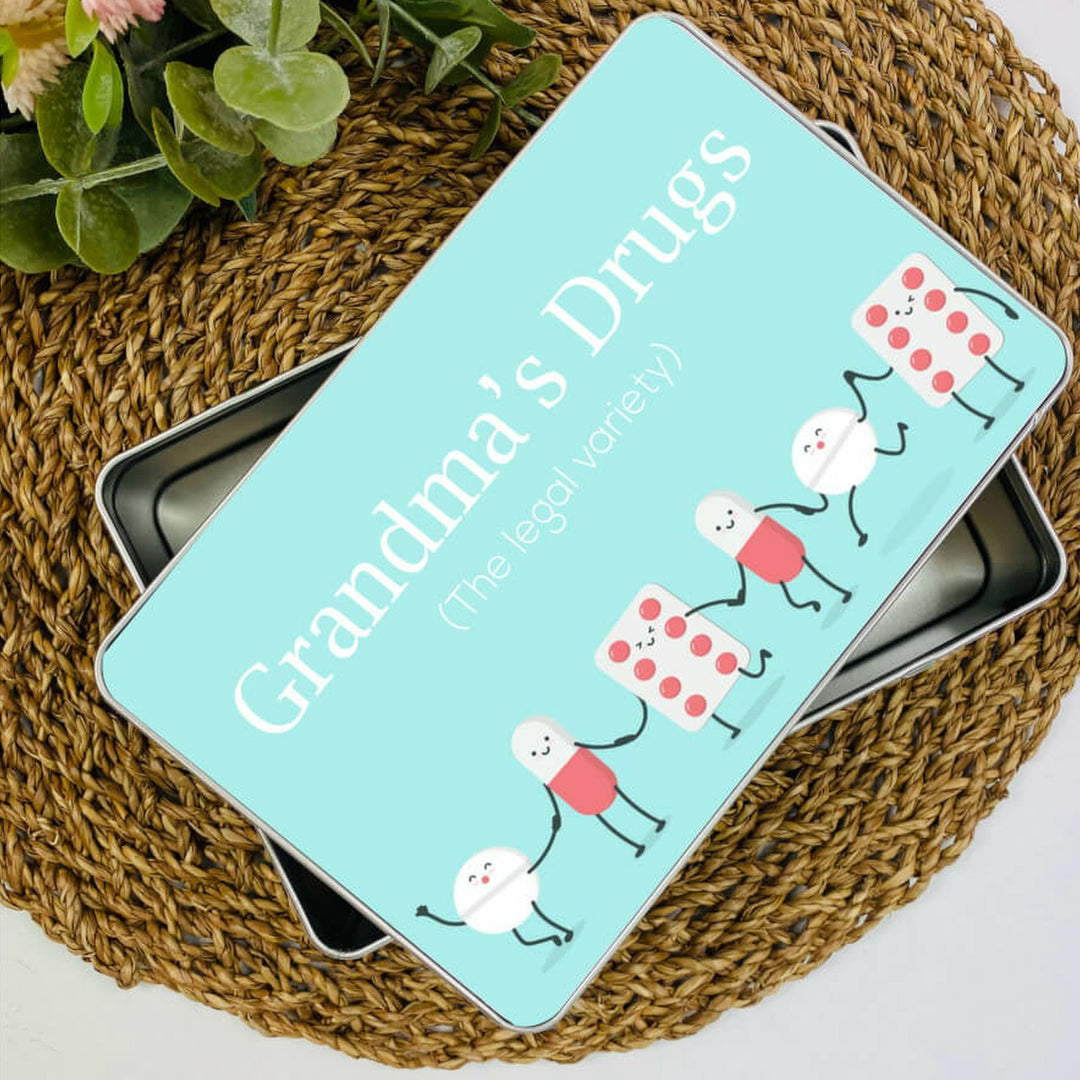 Medication Tin – Personalised Gift for Her