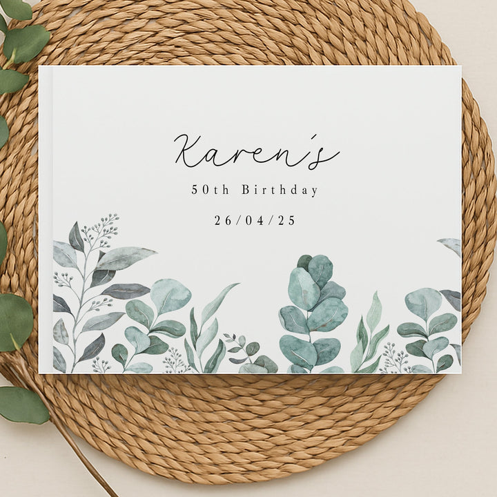 Personalised Birthday Any Age Guest Book