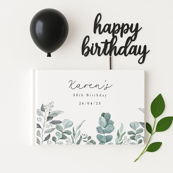 Personalised Birthday Any Age Guest Book