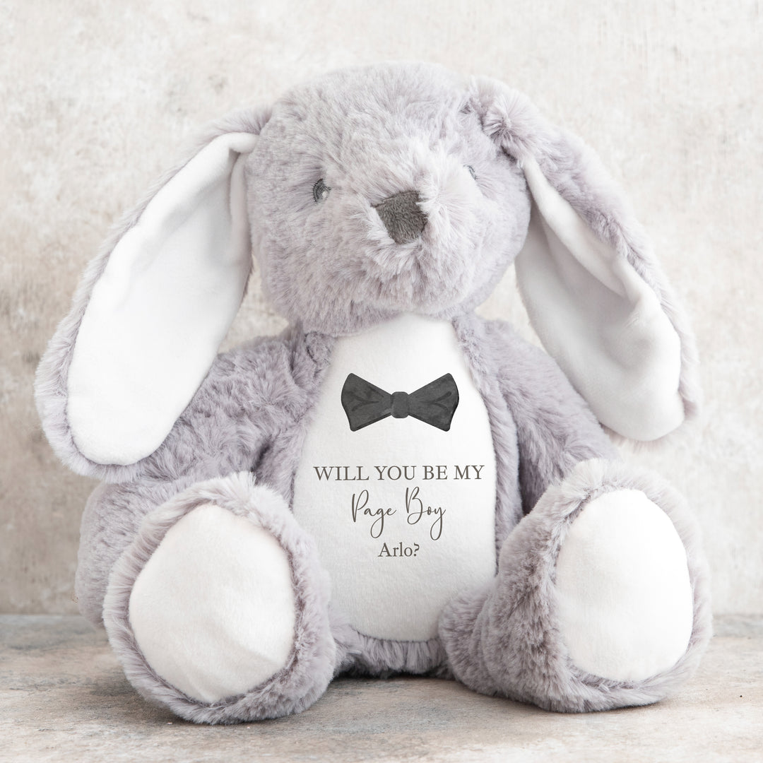 Personalised Page Boy Tie Teddy/Bunny