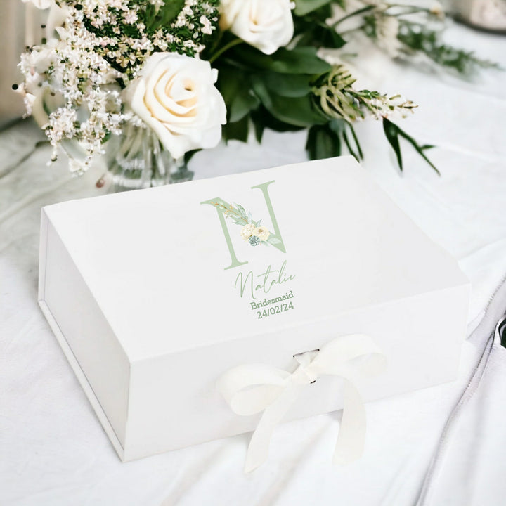 Personalised Flower Girl Initial Gift Box