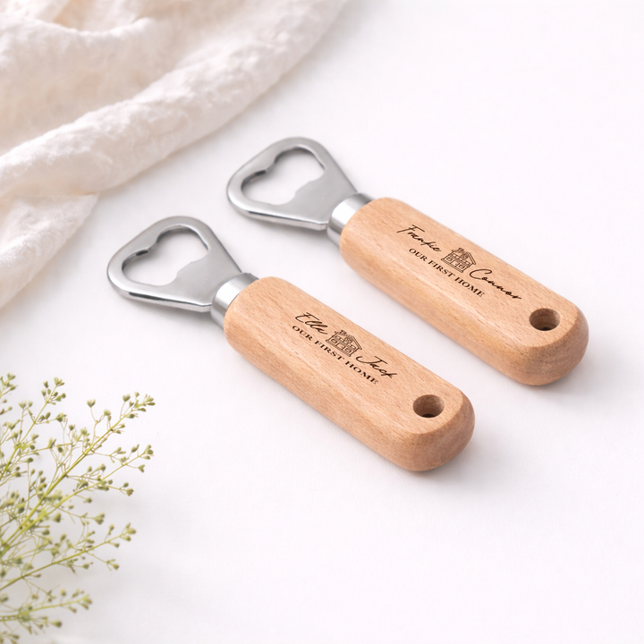 Personalised Our First Home Engraved Bottle Opener