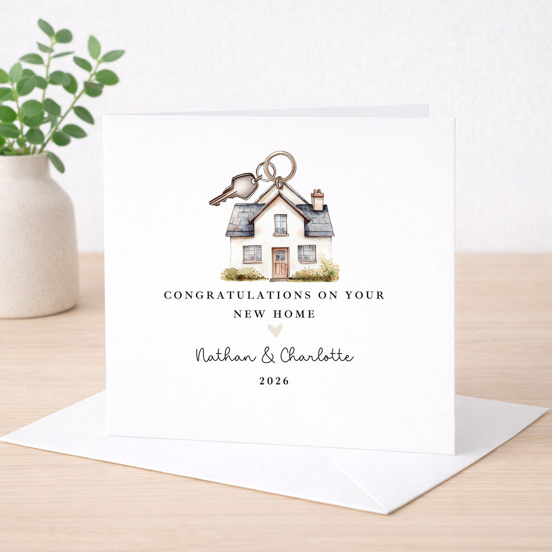 Personalised Congratulations On Your New Home Card