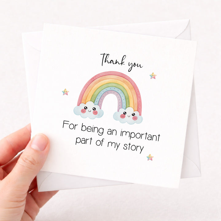 Thank You Rainbow Teacher Card