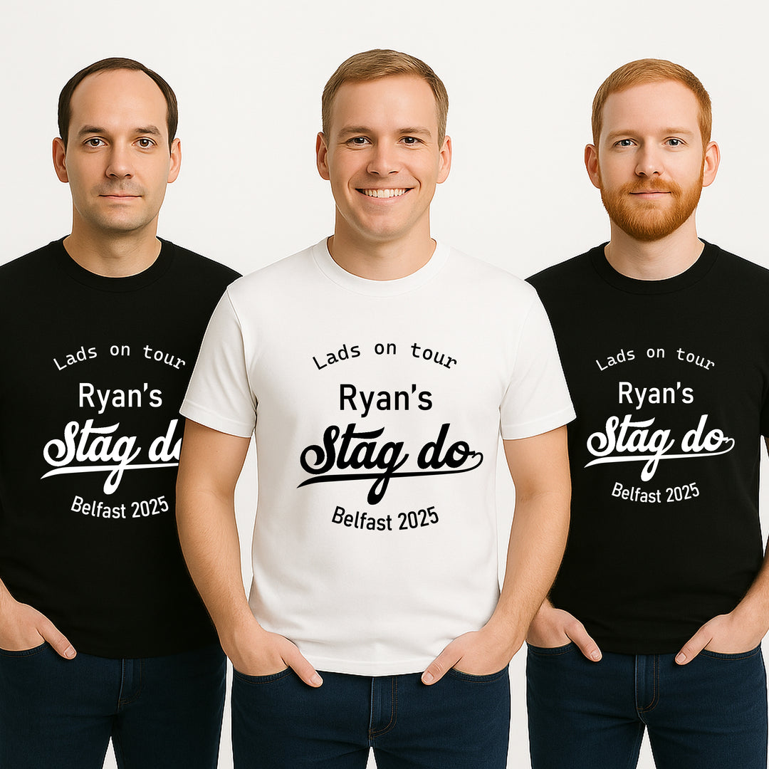 Personalised Team Groom Stag Do T-Shirts