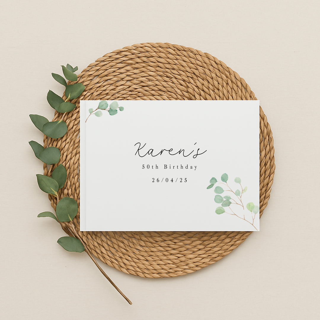 Personalised Birthday Any Age Guest Book