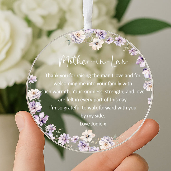 Personalised Mother-In-Law Keepsake Ornament