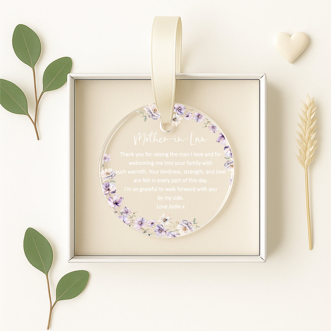 Personalised Mother-In-Law Keepsake Ornament