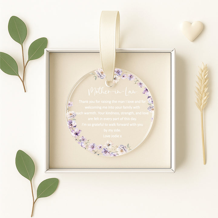 Personalised Mother-In-Law Keepsake Ornament