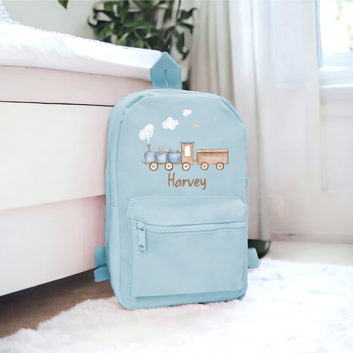 Personalised Toddler Trains Backpack