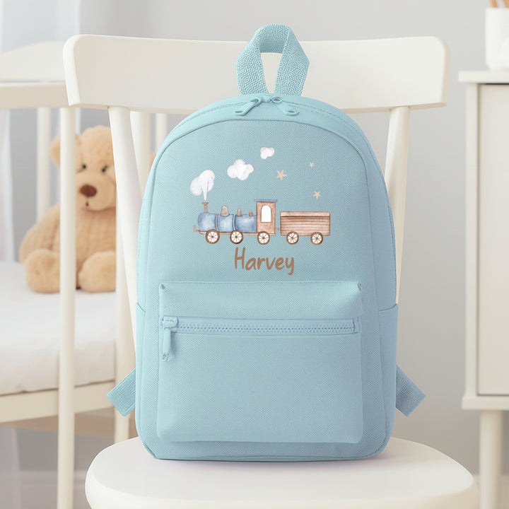 Personalised Toddler Trains Backpack