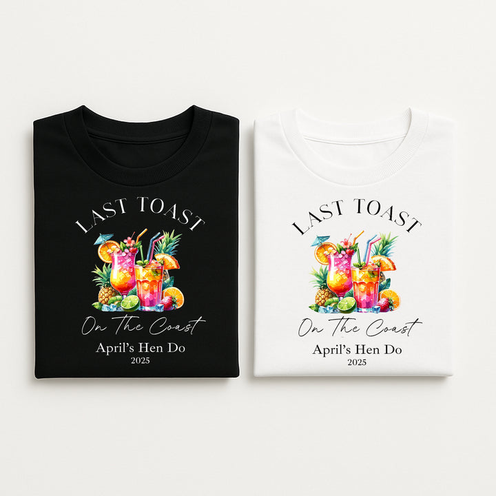 Personalised Last Toast Hen Do T-Shirts