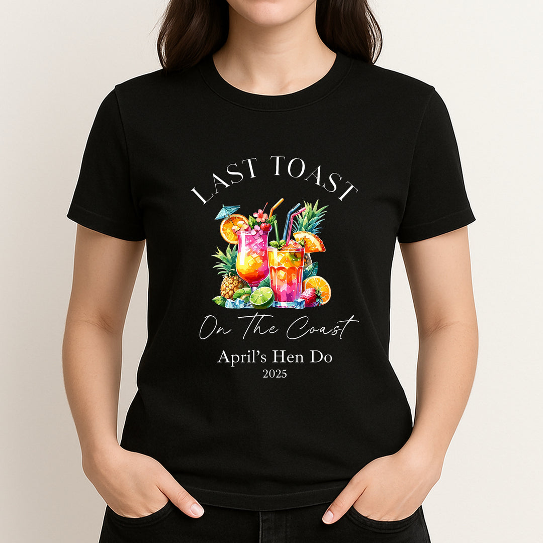 Personalised Last Toast Hen Do T-Shirts