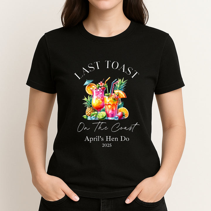 Personalised Last Toast Hen Do T-Shirts