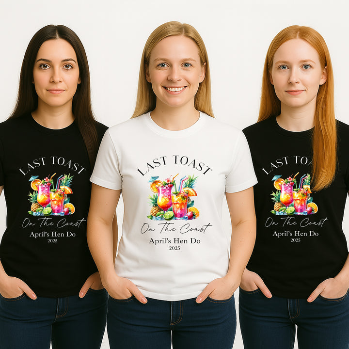 Personalised Last Toast Hen Do T-Shirts